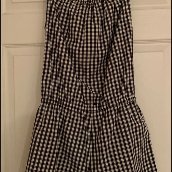 NWT TORY BURCH Tory navy and white gingham romper size 2 - Picture 7 of 14
